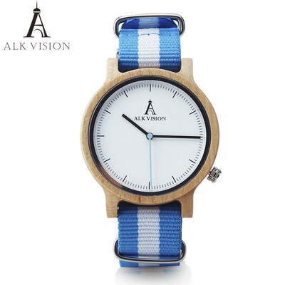 ALK Vision Pride Rainbow Top Ceasuri din lemn Dropshipping Brand Femei Bărbați Ceas din lemn Pânză LGBT Curea Fashion Casual Ceas de mână