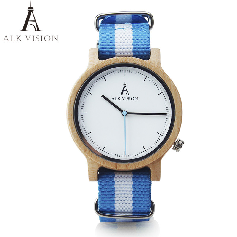 ALK Vision Pride Rainbow Top Ceasuri din lemn Dropshipping Brand Femei Bărbați Ceas din lemn Pânză LGBT Curea Fashion Casual Ceas de mână