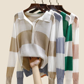 Ležerna ženska bluza s klasičnom kragnom i dugim rukavima