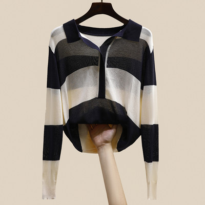 Ležerna ženska bluza s klasičnom kragnom i dugim rukavima