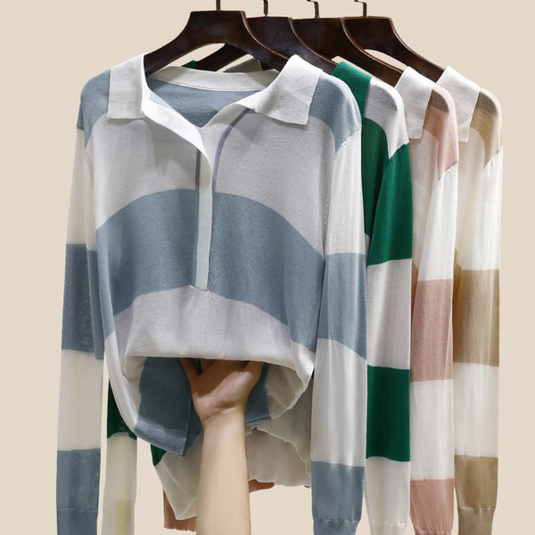 Ležerna ženska bluza s klasičnom kragnom i dugim rukavima