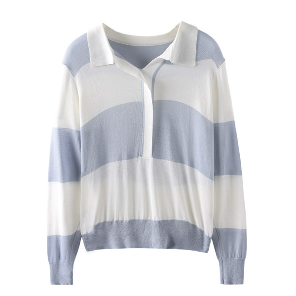 Ležerna ženska bluza s klasičnom kragnom i dugim rukavima