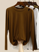 Naujo modelio moteriška palaidinė kirpta dalimi - kelių spalvų