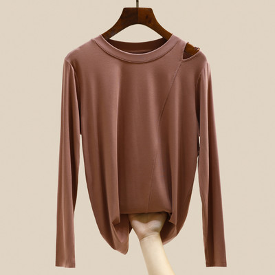 Naujo modelio moteriška palaidinė kirpta dalimi - kelių spalvų