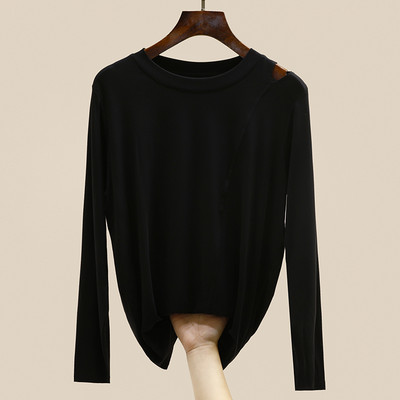 Naujo modelio moteriška palaidinė kirpta dalimi - kelių spalvų