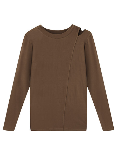 Naujo modelio moteriška palaidinė kirpta dalimi - kelių spalvų