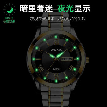 WOKAi DESIGN High Mineral Glass 40mm Κεραμικά GMT Μηχανικά Ρολόγια 30m Αδιάβροχο Classic Fashion Πολυτελές Αυτόματο Ανδρικό Ρολόι