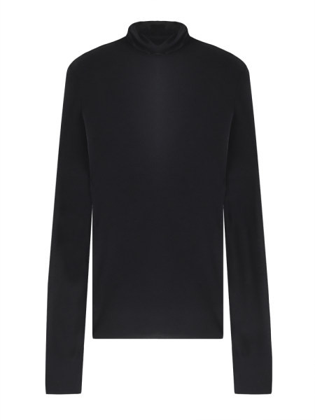 Kelių spalvų moteriška palaidinė su polo apykakle