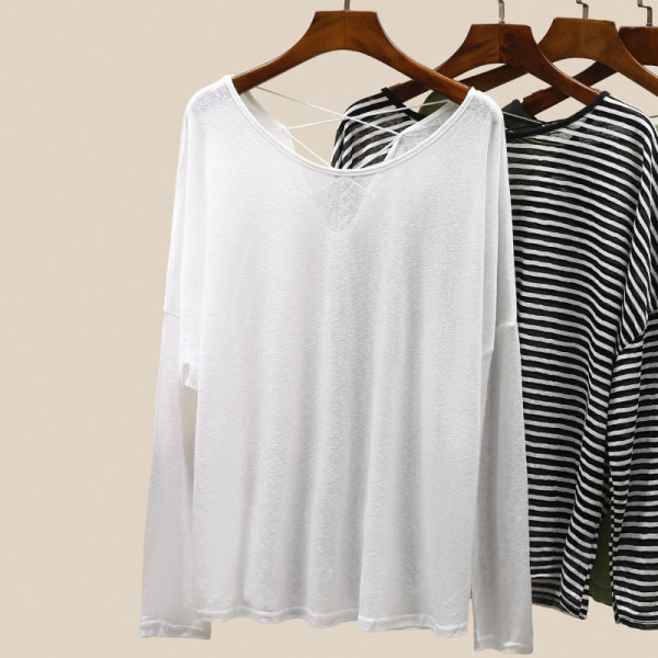 Ženska elastična bluza dugih rukava