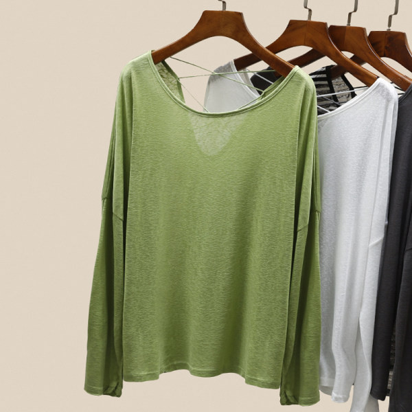 Ženska elastična bluza dugih rukava