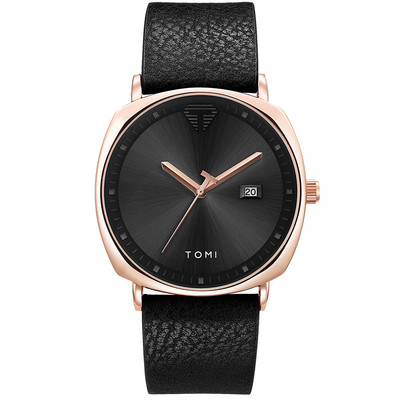 Kalender meeste käekell Lihtne ruudukujuline sihverplaat meeste kvartskäekellad vabaaja nahast käekell meeste minimalistlik must pruun kell