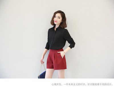 Női felsők és blúzok Fehér blúz Nyári Hosszú OL Chiffon Női Ruhák Női Ingek Mujer De Moda 2019 Blusas