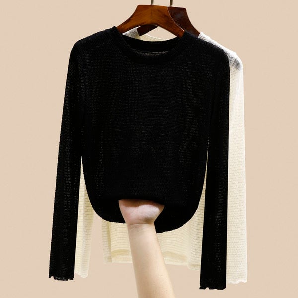 Kahes värvitoonis vabaaja naiste pluus