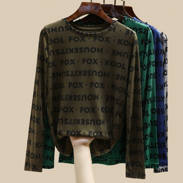 Ženska ležerna bluza s natpisom