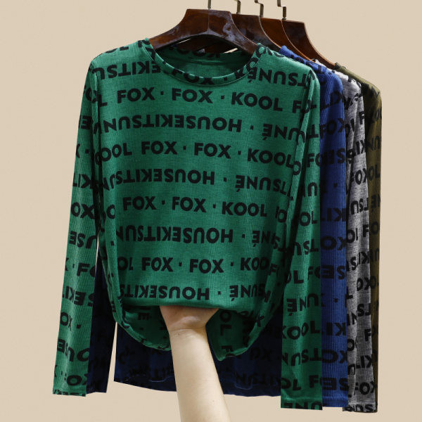 Ženska ležerna bluza s natpisom