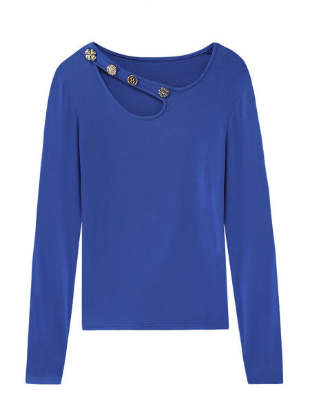 Еластична блуза с дълъг ръкав 