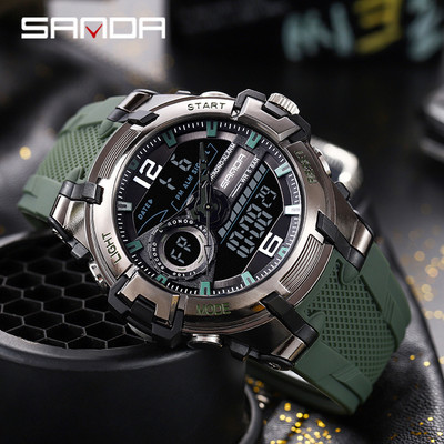 SANDA meeste sõjaväekell G Style brändi spordikell LED digitaalne 50M veekindel käekell S Shock meeskell Relogio Masculino