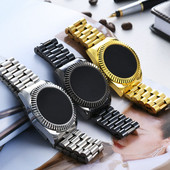 Új divatos karóra férfi hétköznapi órák LED digitális órák férfi rozsdamentes acél Quartz Sport vízálló karóra Reloj Masculino