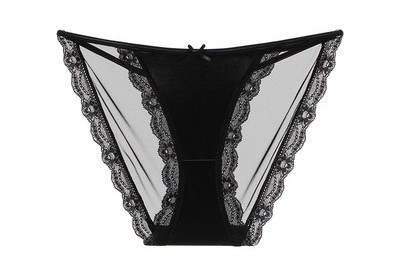 Ženske gaćice s trakom i čipkom