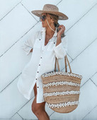 Uus Särk Pandlaga Särk Päikesekindel Beach Lühike Seelik Naiste Bikiinid Päikesekaitsepluus