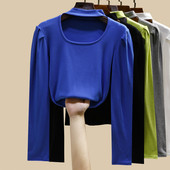 Naujo modelio moteriška palaidinė ilgomis pūstomis rankovėmis