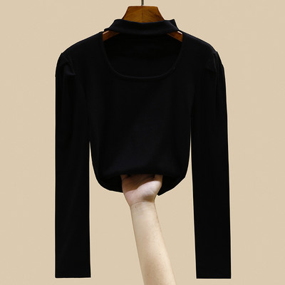 Naujo modelio moteriška palaidinė ilgomis pūstomis rankovėmis