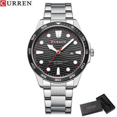 2022 Novi luksuzni brend CURREN Muški sportski satovi Muški kvarcni sat od nehrđajućeg čelika Muški modni ležerni ručni sat Relogio Masculino