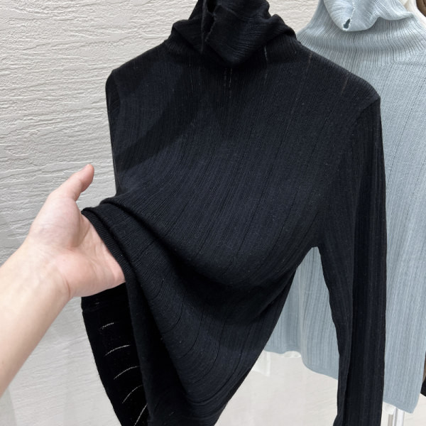 Női alkalmi blúz pólógallérral és mintával