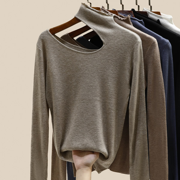 Novi model ženske bluze sa polo kragnom i izrezanim dijelom