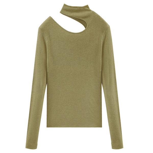 Novi model ženske bluze sa polo kragnom i izrezanim dijelom