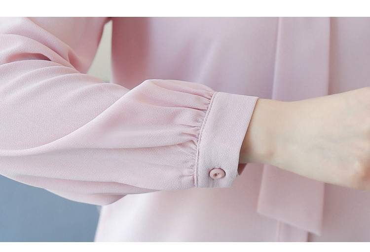 Bluze noi Mujer De Moda de primăvară cu guler în picioare Bluză de birou pentru femei Bluză din șifon Cămașă cu mânecă lungă Cămăși pentru femei Bluse 1958 50