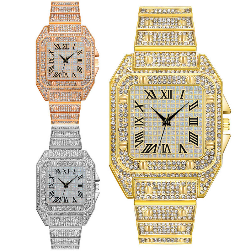 Auksinis laikrodis Populiariausi prabangūs laikrodžiai Vyriški kvarciniai laikrodžiai Nerūdijančio plieno didelio prekės ženklo verslo rankiniai laikrodžiai dovana Laikrodis relogio masculino