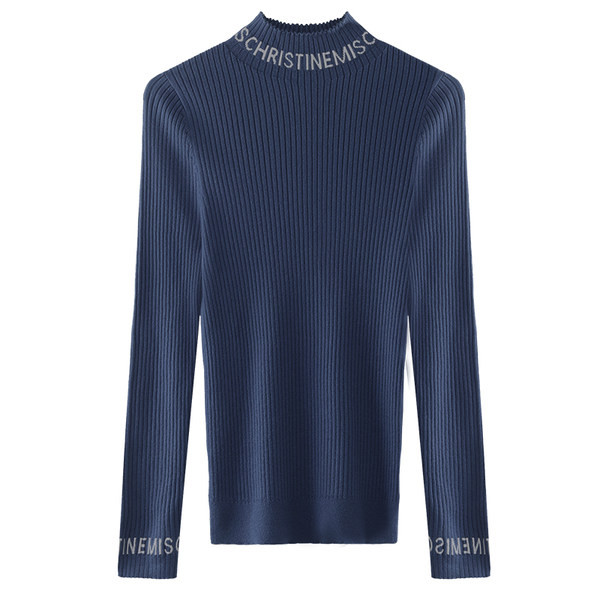 Ležerna pletena bluza s printom