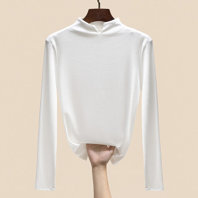 Дамска широка есенна блуза с дълъг ръкав