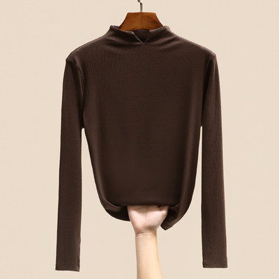 Дамска широка есенна блуза с дълъг ръкав