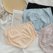 Chiloți cu talie înaltă, fără sudură, de culoare uni