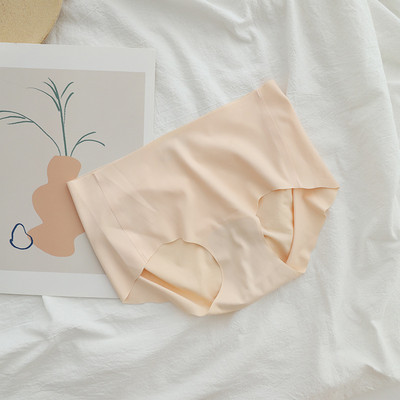 Chiloți cu talie înaltă, fără sudură, de culoare uni