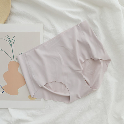 Chiloți cu talie înaltă, fără sudură, de culoare uni