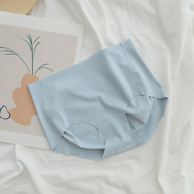 Chiloți cu talie înaltă, fără sudură, de culoare uni