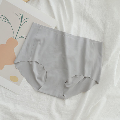 Chiloți cu talie înaltă, fără sudură, de culoare uni