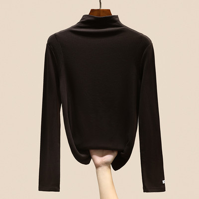 Bluza de dama model curat cu polo inalt