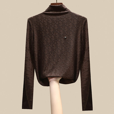 Bluză casual de toamnă cu mânecă lungă și guler polo