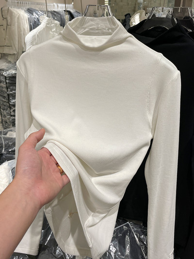 Нов модел дамска блуза с поло яка -няколко цвята