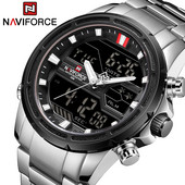 NAVIFORCE meeste käekellad Tippbrändi luksus sõjaväe veekindel LED digitaalne sport meeste kell meeste käekell relogio masculino 9138