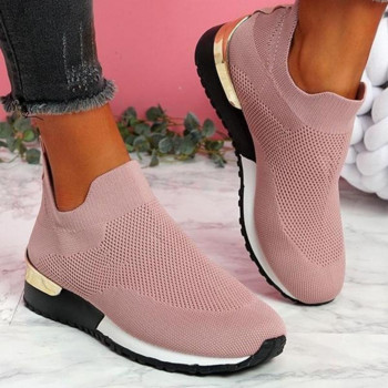 Γυναικεία παπούτσια 2022 Trendy Mesh Platform Sneakers Κάλτσες Παπούτσια Tenis Breathable Socofy Casual Sports Γυναικεία Flats Zapatos Mujer