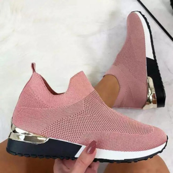 Γυναικεία παπούτσια 2022 Trendy Mesh Platform Sneakers Κάλτσες Παπούτσια Tenis Breathable Socofy Casual Sports Γυναικεία Flats Zapatos Mujer