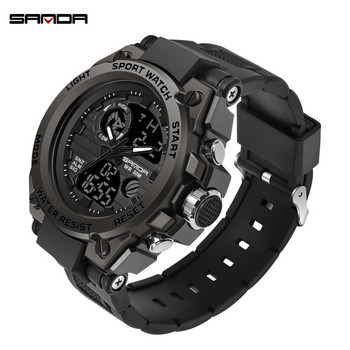 SANDA G Style Мъжки цифров часовник Shock Военни спортни часовници Водоустойчив електронен ръчен часовник Мъжки часовник Relogio Masculino 739
