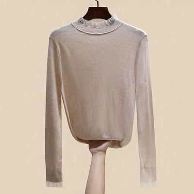 Naiste pluus, puhas mudel, krae aktsent