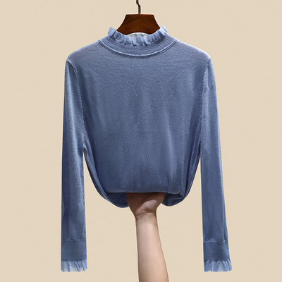 Naiste pluus, puhas mudel, krae aktsent