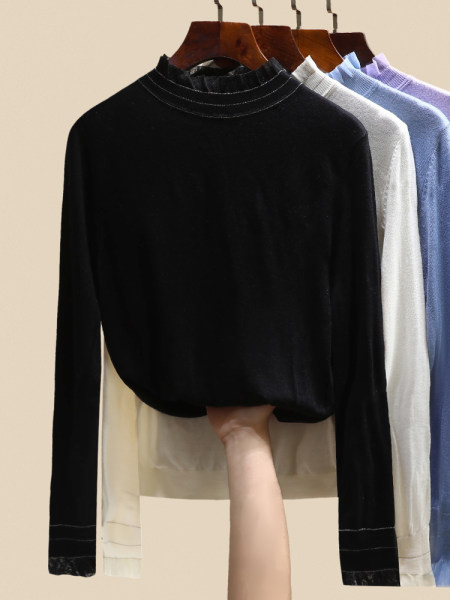 Naiste pluus, puhas mudel, krae aktsent